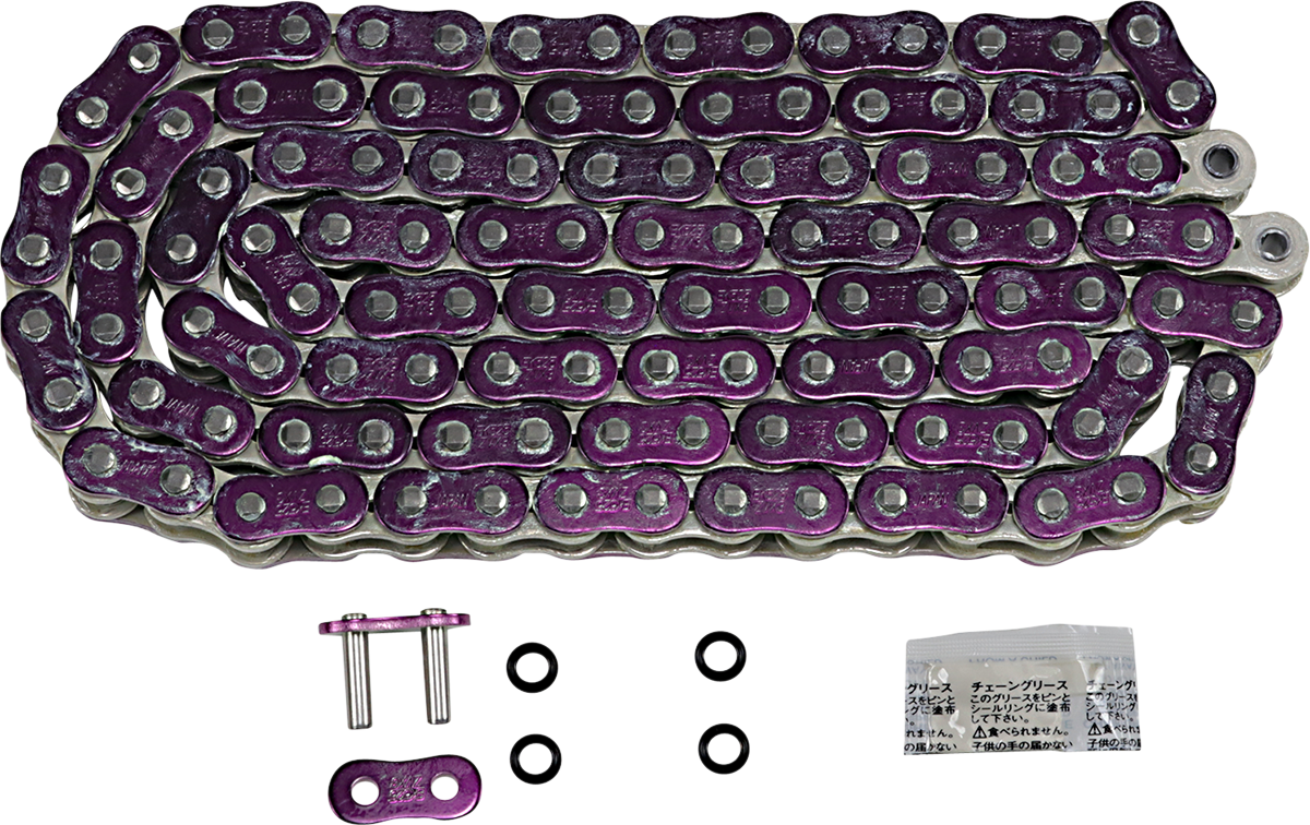 big EK Purple 525 120 ZVX3 Sealed Extreme Sportbike Series Chains