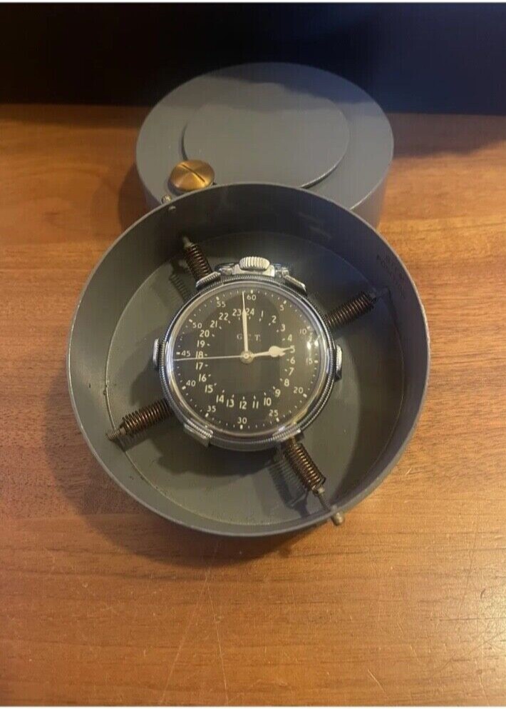 Hamilton WWII 4992B G.C.T. 16s 22j U.S.N. AN 5740 Pocket Watch w