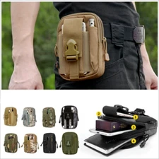 Tactical Molle Pouch Phone Belt Waist Backpack Military Fanny Pack Storage Bag