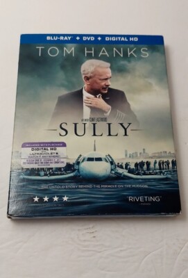 Sully (Blu-ray, 2016) With Slipcover DVD DIGITAL HD Sealed Tom Hanks