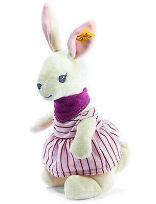 STEIFF   237461  Häschen Hoppi weiss/rosa mit Kleid 20 cm NEU RARITÄT