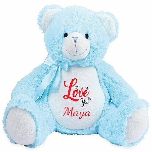 Personalised Soft Toy Teddy Bear Embroidered Baby Christening Birthday Gift 359