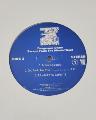 DANGEROUS DAME ESCAPE FROM THE MENTAL WARD LP VINYL RECORD 94 BAY