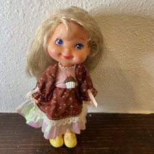 Vintage Cherry Merry Muffin Chocolottie Cupcake Doll Dress Mattel 1988