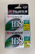  2 NEW Fuji Film Hi8 P6-120 MP Professional Grade Hi 8 Videocassette Tapes