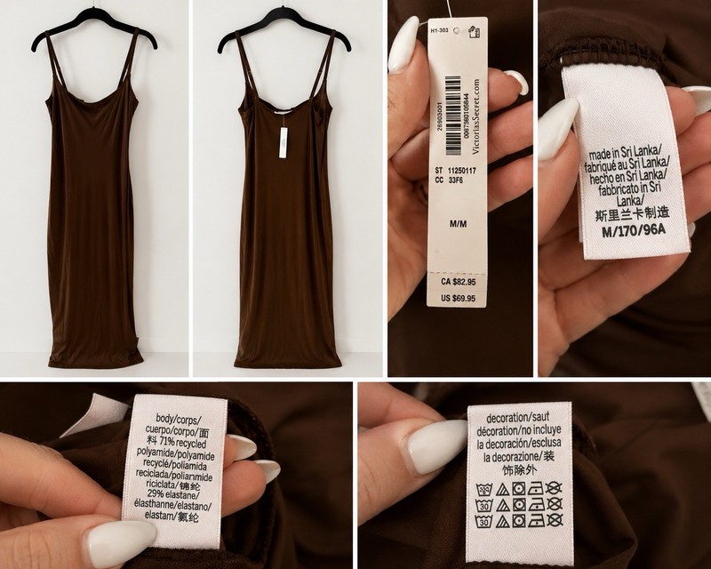 Victoria’s Secret Brown Slip Dress NWT Size Medium