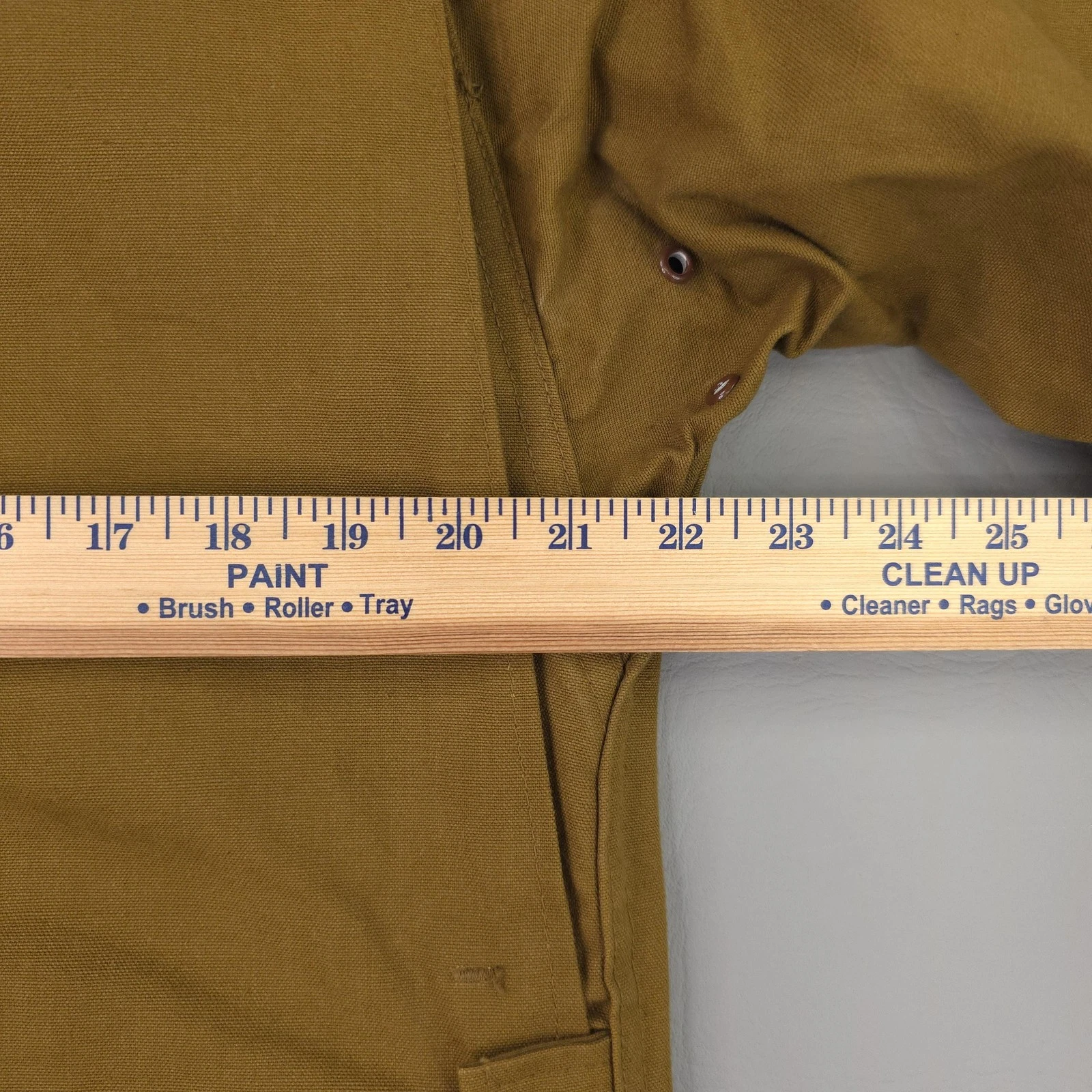 Vintage Bullseye Bill Jacket Mens 34 Brown Canvas Field Hunting Water Repellent - product detail image 10