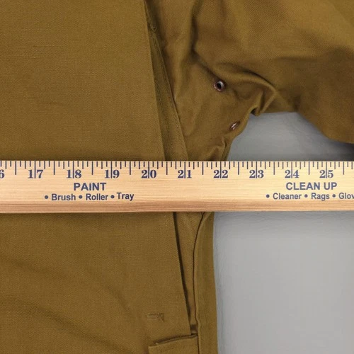Vintage Bullseye Bill Jacket Mens 34 Brown Canvas Field Hunting Water Repellent image 10