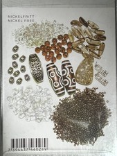C.H.I.Q. SWEDEN Jewelry beads Making Kit for Necklace Earrings New Brown