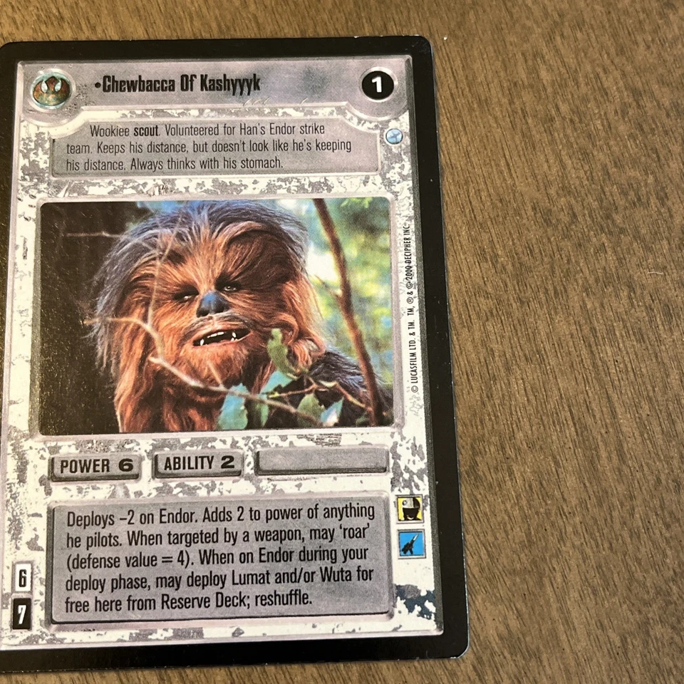 Star Wars CCG - SWCCG - Chewbacca of Kashyyk - EX Cond - Image 4 of 4