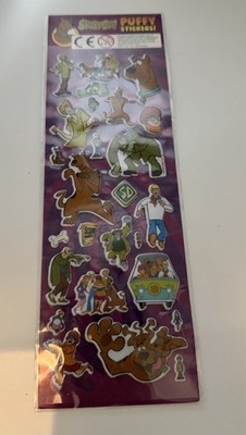 Offiziell lizenzierte Hanna-Barbera Scooby-Doo Puffy Aufkleber Vintage brandneu