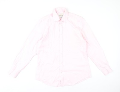 Taylor & Hunt Herren Rosa 15,5 Slim Fit Baumwolle Oberhemd