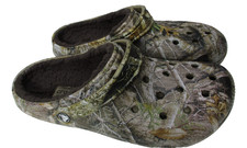 Crocs Classic Lined Realtree Chocolate Brown Camouflage Camo Clog Mens Sz 11