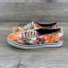 Vans Authentic Floral Tapestry Low Top Sneakers Womens 6 Mens 4.5 Multicolor