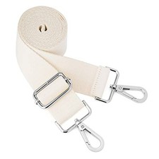 ZOOEASS Wide Shoulder Strap W:1.5in,L:64.35in Silvery Buckles-beige