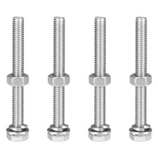 M6x60mm Hex Head Screws Bolts, Nuts & Washers Kits, 304 Stainless Steel 4 Sets