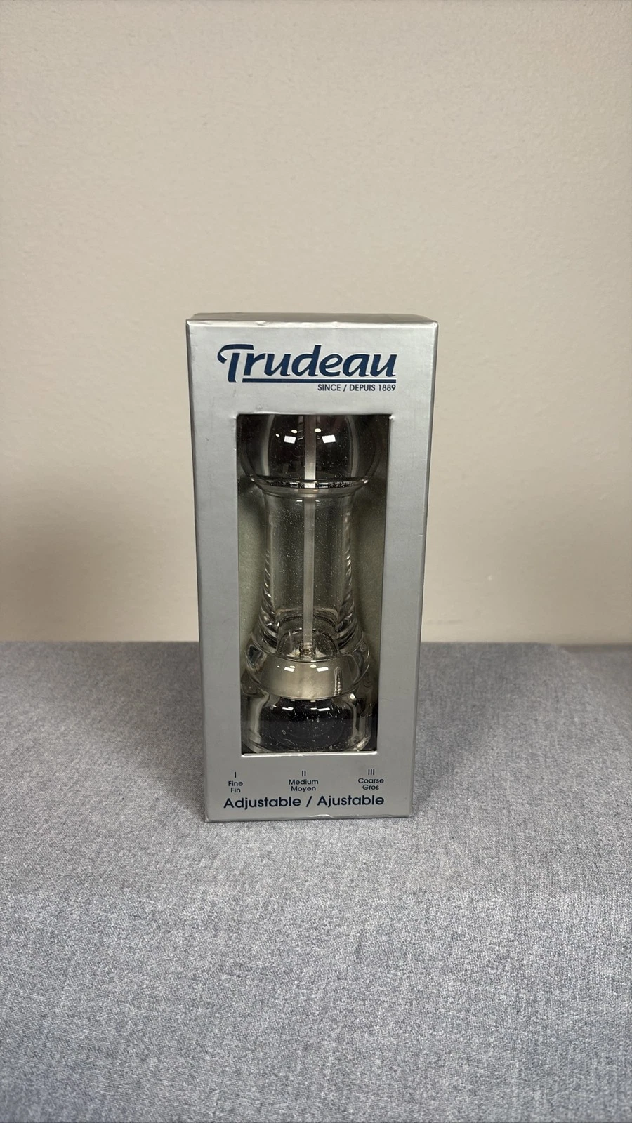 Trudeau Clear Glass Salt Pepper Grinder Mill Manual
Opens in a new window or tab