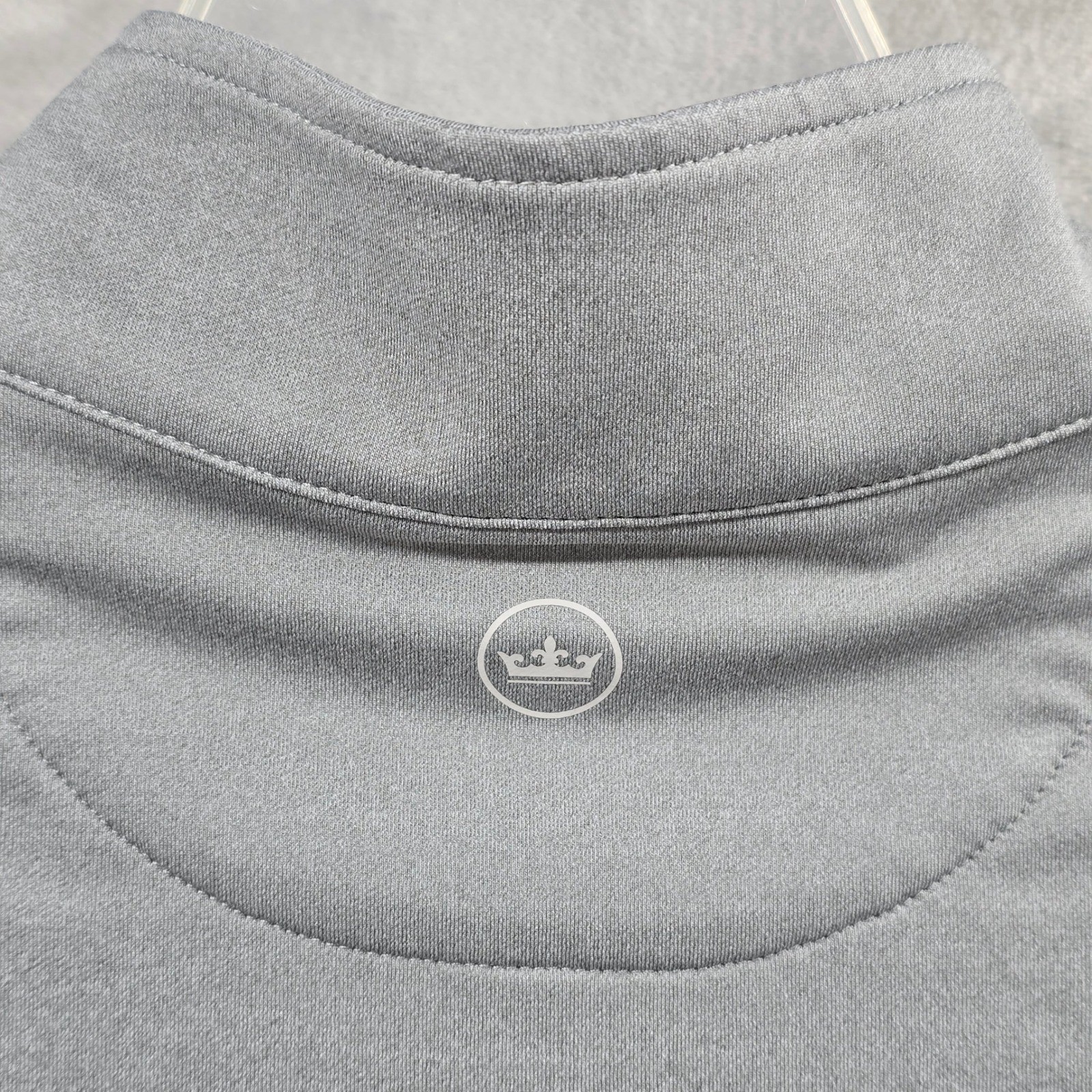 Peter Millar Size Medium Quarter Zip Pullover Gra… - image 9