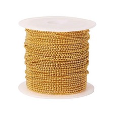 32 Feet Brass Pull Chain Extension Ball Bead Chain Spool Chain for Jewelry