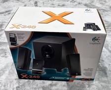 Logitech X-240 2.1 Speaker System With Subwoofer Satellites