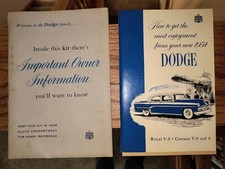 1954 Dodge Royalcoronet Original Owners Manual With Folder