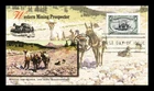 US COVER WESTERN MINING PROSPECTOR 50C TRANS-MISSISSIPPI FDC ALL OVER FLEETWOOD