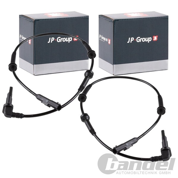 2X JP Group ABS-SENSOR Raddrehzal Vorne Passend FüR Dacia Dokker Lodgy Logan SAN-image
