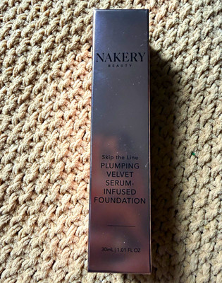 Nakery Beauty Skip the Line Plumping Velvet Serum-Infused Foundation Medium 1.01