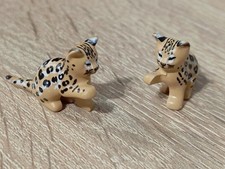 PLAYMOBIL X2 BABYS OZELOTE LEOPARD GEPARD TIGER BABYS BABY ZOOLOGISCHE BRÜCHE