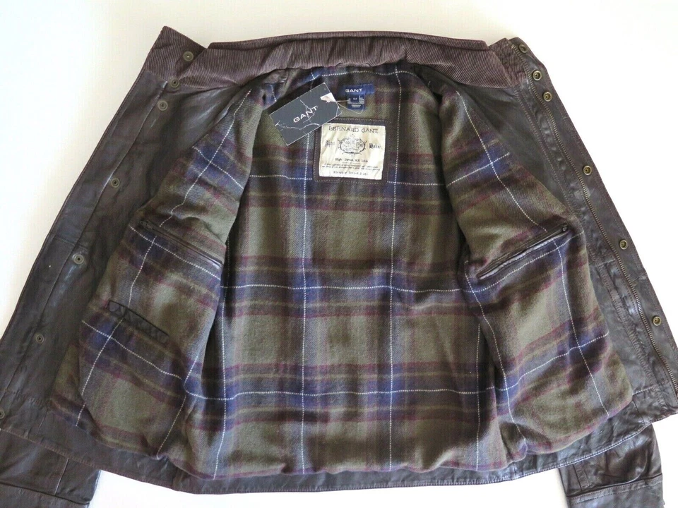 GANT "Bleecker Street" Men's Biker Leather Jacket – Size M Brand New – RRP €699 - Image 2 of 4