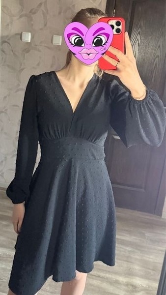 Women Dress Black 36 #6B5D