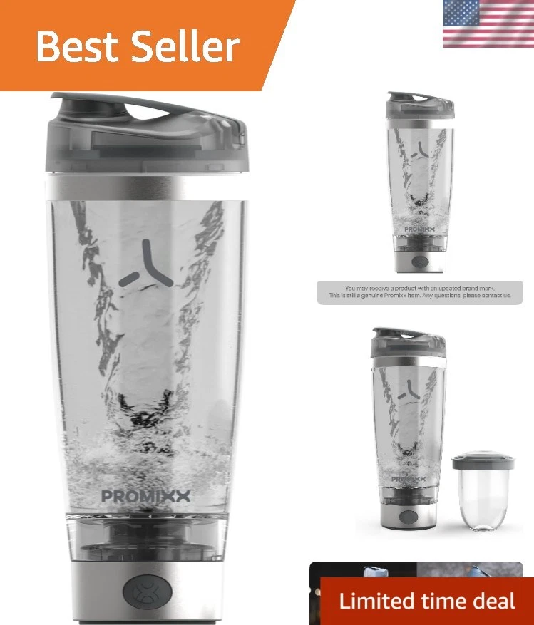 Pro Electric Protein Shaker Bottle – USB Rechargeable, 20oz, BPA-Free Tritan