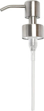 Reusable Soap Dispenser Pump Head 304 Stainless Steel Brushed Finish Pump Head