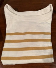 Ann Taylor LOFT Women's 100% Cotton Striped Shirt Size XS Petite