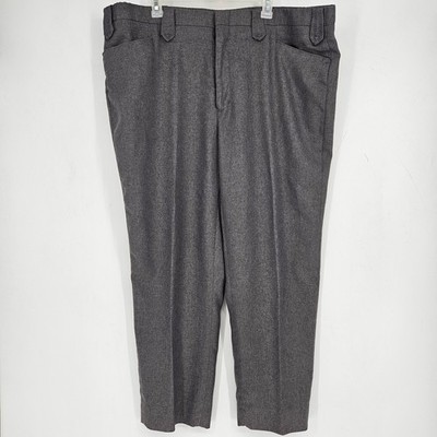 Vintage Circle S Pants Mens 48 Heather Gray Western Formal Classic Polyester