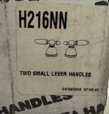 DELTA H216NN TWO SMALL Pearl Nickel LEVER HANDLES