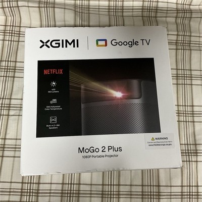 XGIMI MoGo 2 Plus 1080p Portable Projector Google TV 400 ISO, Built-in Speakers