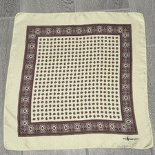 VTG Polo Ralph Lauren Made in England Yellow Red Blue Paisley Pocket Square