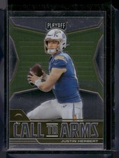 2021 Panini Playoff #CA-JHE Justin Herbert Call to Arms