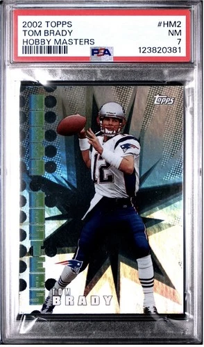 2002 Topps Hobby Masters Tom Brady #HM2 Patriots Buccaneers PSA 7