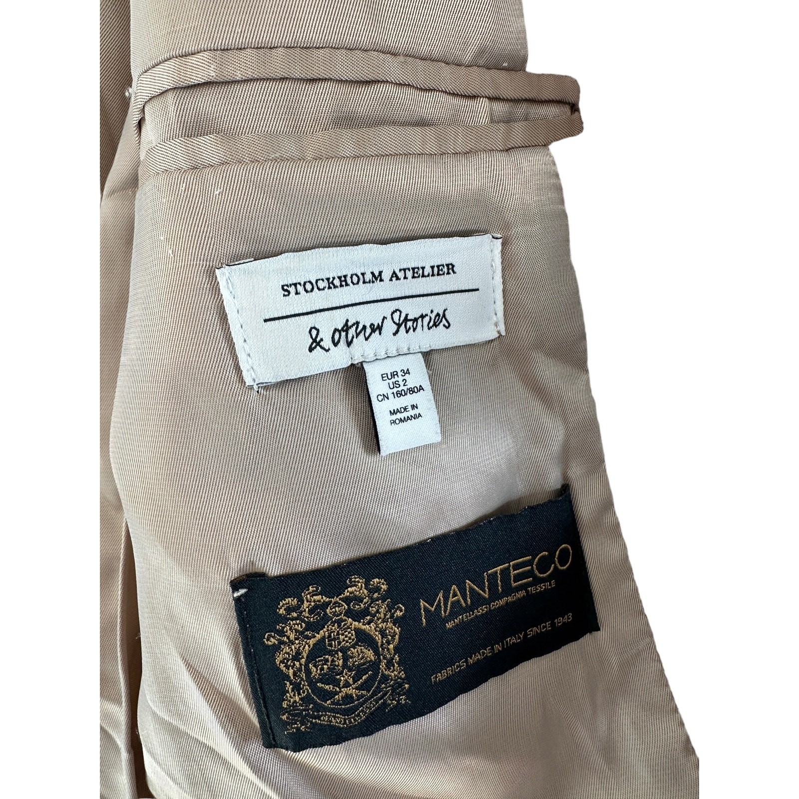 & Other Stories Beige Neutral Basic Dressy Oversi… - image 3