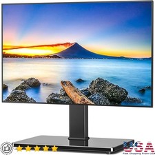 Heavy Duty Universal Swivel TV Stand Adjustable Height Tilt Base 32-75 Inch TVs