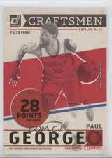 2019-20 Panini Donruss Craftsmen Press Proof Paul George #9 9ih