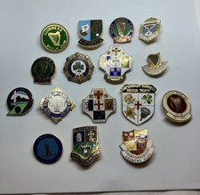 Collection of 16 Irish Bowling Club and Association Badges