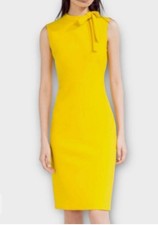 Zara Woman Vibrant Yellow Dress SzL