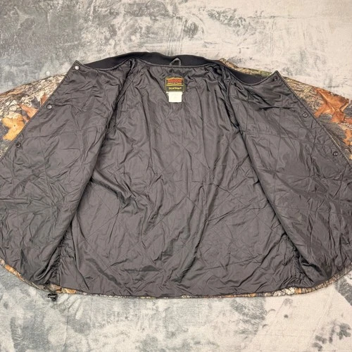 Vintage 90s Stearns Dry Wear Mossy Oak Break Up Camo Bomber Jacket Mens XL image 7