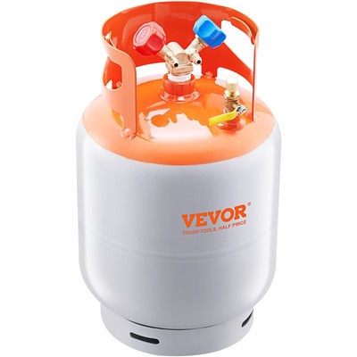 50LB Refrigerant Recovery Tank 400PSI w/ Y-Valve Portable Cylinder for Liquid