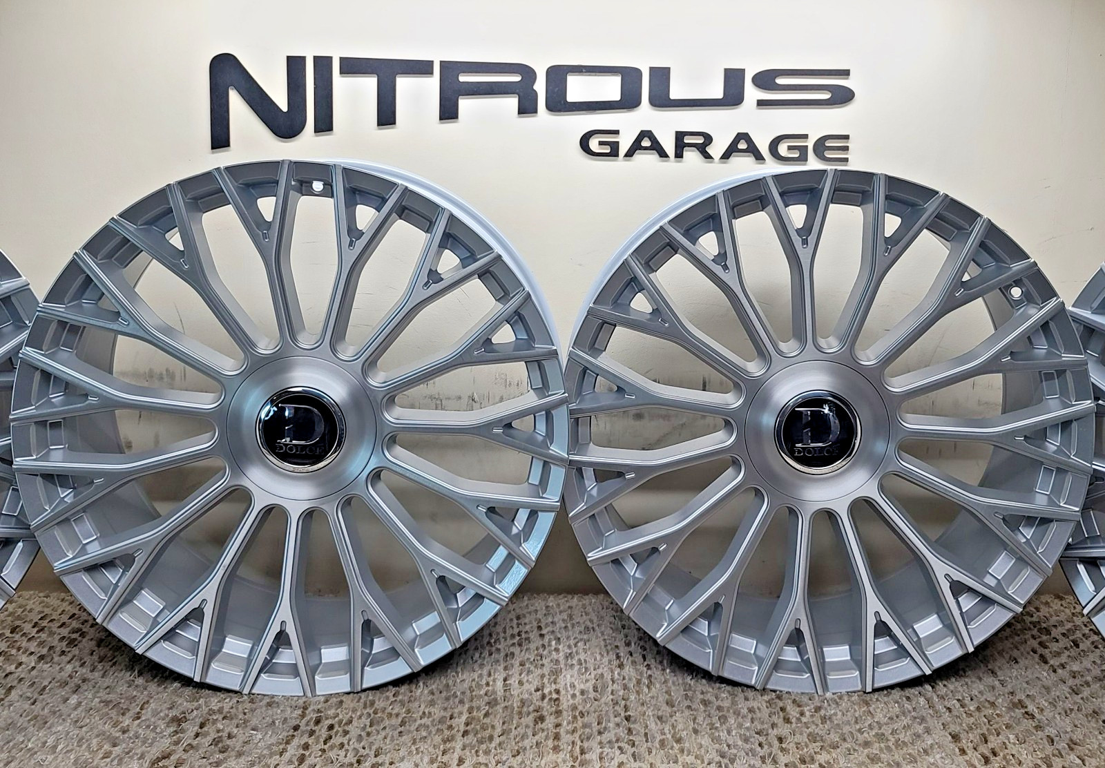 22 DOLCE ROMA SILVER STAGGERED WHEELS MASERATI QUATTROPORTE & GHIBLI 2014-2024
