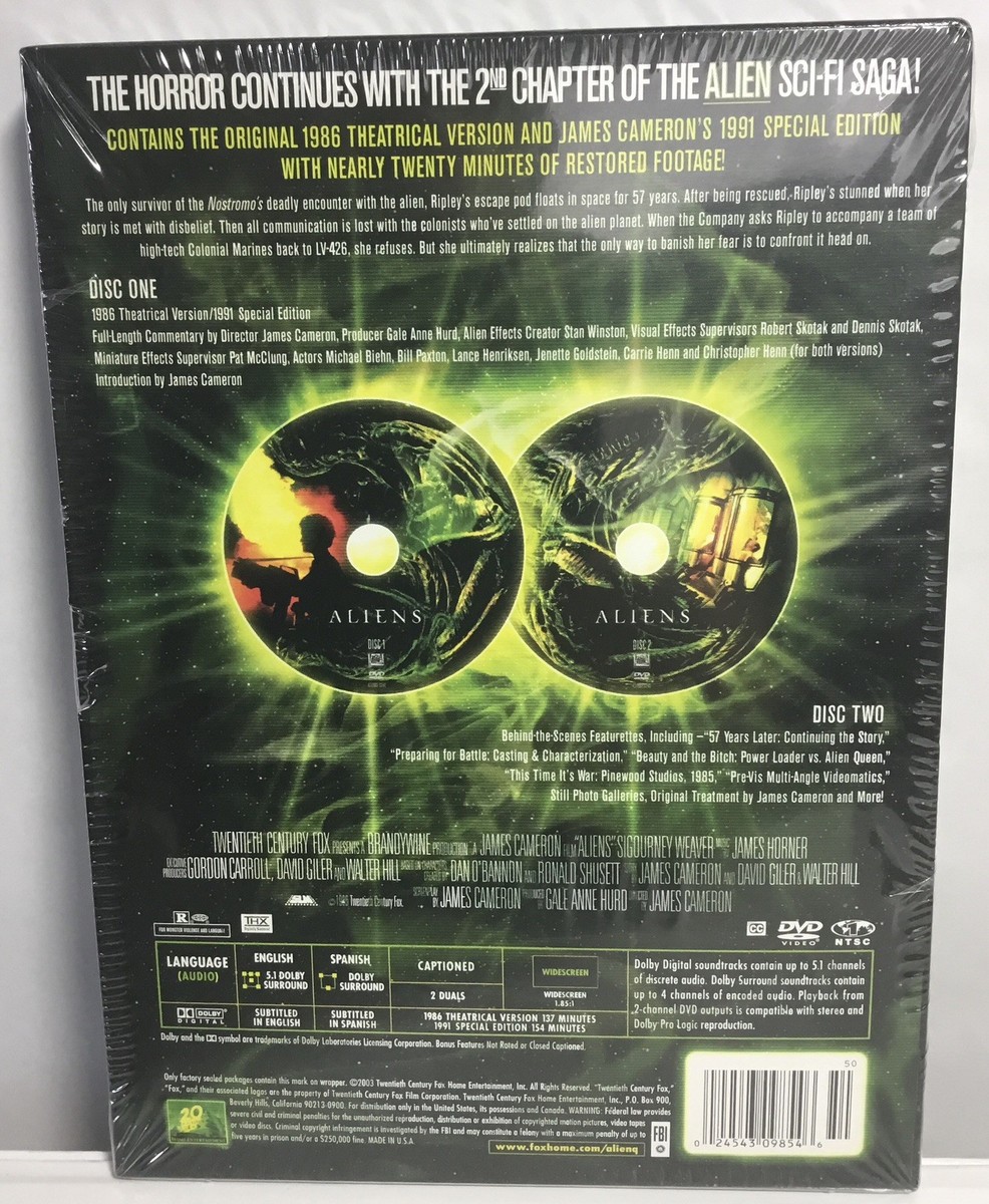 ALIENS, 2-Disc Set Collectors Edition DVD, Brand New Sealed! | eBay