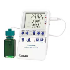Traceable 6440 Digital Data Logging Thermometer, Memory-Loc With Bottle Probe